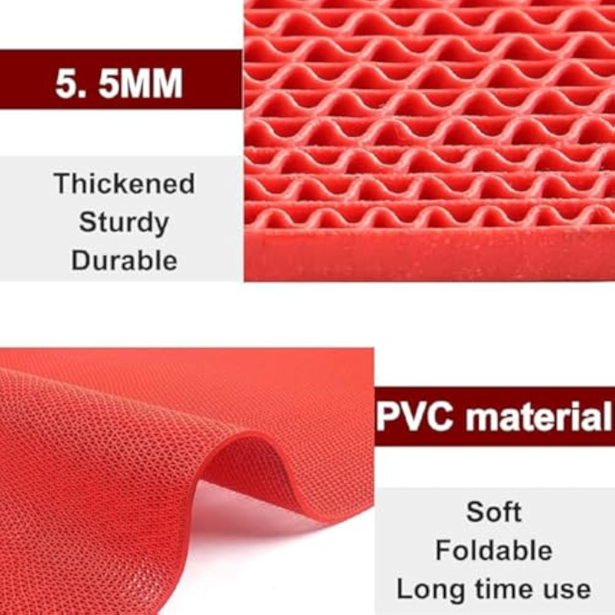 Anti-Skid Multipurpose PVC Rubber Mat, Waterproof Floor Mat